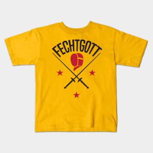 Fechtgott (black) Kids T-Shirt